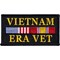 Vietnam Era Vet Veteran Ribbon & American Flag Patch 3"